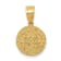 14K Yellow Gold San Benito 2 Sided Round Small Pendant