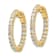 14K Yellow Gold Oro Spotlight Lab Grown Diamond SI+, H+, Round Hoop with
Safety Clasp Earrings