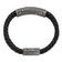 Black Leather and Stainless Steel with Damascus Steel Bracelet