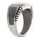 Stainless Steel Polished with Cubic Zirconia Signet Ring