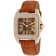 Christian Van Sant Women's Radieuse Brown Dial, White Bezel, Brown
Leather Strap Watch