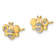 14k Yellow Gold and Rhodium Over 14k Yellow Gold Children's Cubic
Zirconia Bee Stud Earrings