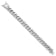 Rhodium Over Sterling Silver Curb Link Men's 8.5 Inch Bracelet