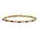 14k Yellow Gold and Rhodium Over 14k Yellow Gold Diamond and Ruby
Infinity Bracelet