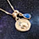 Barse Lapis Lazuli Capricorn Charm Necklace In Bronze