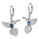 Rhodium Over Sterling Silver Lab Created Spinel and Cubic Zirconia
Hummingbird Earrings