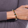Stainless Steel Antiqued and Polished Tiger's Eye Leather 8.5-inch Bracelet