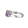 Lab Created Alexandrite Sapphire Platinum  December Birthstone Ring 3.28ctw
