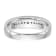 Rhodium Over 14K White Gold Lab Grown Diamond SI1/SI2, G H I, Men's Band