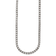 Rhodium Over Sterling Silver Polished 5.0mm Box 24 Inch Chain