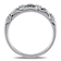 Emerald and Diamond 10K White Gold Ring 0.43ctw