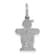 Rhodium Over 14k White Gold Satin Mini Boy Hugs Charm