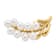 14K Yellow Gold Polished Cluster 5-6mm White Rice Freshwater Cultured
Pearl Pin Brooch