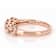 Morganite Band Ring In 18K Rose Gold Over Sterling Silver 0.94ctw
