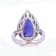 12.43 Ctw Tanzanite and 0.62 Ctw White Diamond Ring in 18K WG