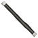 Black Leather and Stainless Steel Polished Multi-Strand 8.5-inch Bracelet