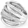 Judith Ripka Jubilee Seven-Band Ring In Sterling Silver