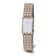 Charles Hubert Ladies Two-Tone Titanium White Dial Watch