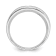Rhodium Over 14K Gold Lab Grown Diamond SI1/SI2, G H I, Men's 3-stone Band
