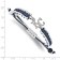 Stainless Steel MLB LogoArt Kansas City Royals Adjustable Cord Bracelet