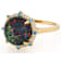 Black Opal And Lab-Grown Blue And White Diamond Ring In 18K Gold Over
Sterling Silver 2.92ctw