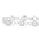 White Diamond Rhodium Over Sterling Silver Tennis Bracelet 0.10ctw