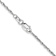 14k White Gold 1.3mm Heavy-Baby Rope Chain 26 Inches
