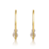 Freshwater Pearl Cluster C-Hoop Earrings In 14K Gold Over Sterling Silver