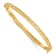 14K Yellow Gold Diamond Cut 4mm Hinged Bangle