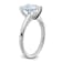Rhodium Over 14K White Gold 2 ct. D E F Pure Light Pear Moissanite
Solitaire Ring