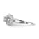 Rhodium Over 14K White Gold Lab Grown Diamond Double Halo Engagement
Ring 0.74ctw