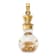 14k Yellow Gold 3D Leaf In Bottle Charm