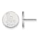 Rhodium Over Sterling Silver MLB LogoArt Los Angeles Dodgers Post Earrings