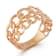 Sterling Statements 14K Rose Gold Over Sterling Silver Stacked Curb Ring