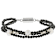 Black Spinel And Cultured Freshwater Pearl Bracelet In Sterling Silver 28.05ctw