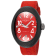 Locman Women's Nuovo Carbonio Red Silicone Strap Watch