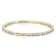 CZ Flex Bangle In 18K Gold Over Brass 9.23ctw