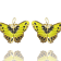 3 Pack Gold Tone White, Yellow and Pink Enamel Butterfly Earrings