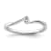 Rhodium Over 14K White Gold First Promise Polish Round Diamond
Promise/Engagement Ring 0.10ctw