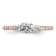 10K Two-tone Lab Grown Diamond VS/SI GH, Complete Engagement Ring 0.71ctw