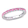 Pink Tourmaline 10K White Gold Ring 0.87ctw