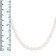7-8mm White Cultured Freshwater Pearl endless Necklace