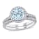 Aquamarine and Diamond 14K White Gold Ring 2.00ctw