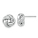 Rhodium Over 14k White Gold Polished Love Knot Stud Earrings