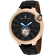 Christian Van Sant Men's Cyclone Automatic Black Dial, Black Leather
Strap Watch