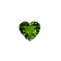 Green Sapphire Unheated 9.4x8.6mm Heart Shape 3.01ct