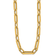 14K Yellow Gold Oval Link Y-drop 18-inch Adjustable Necklace