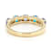 Tanzanite, Neon Blue Apatite And White Zircon Ring In 18K Gold Over
Sterling Silver 0.94ctw