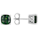 Chrome Diopside Solitaire Stud Earrings In Sterling Silver 2.67ctw