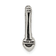 Rhodium Over Sterling Silver Antiqued with 14k Accent Pink Tourmaline
Chain Slide Pendant